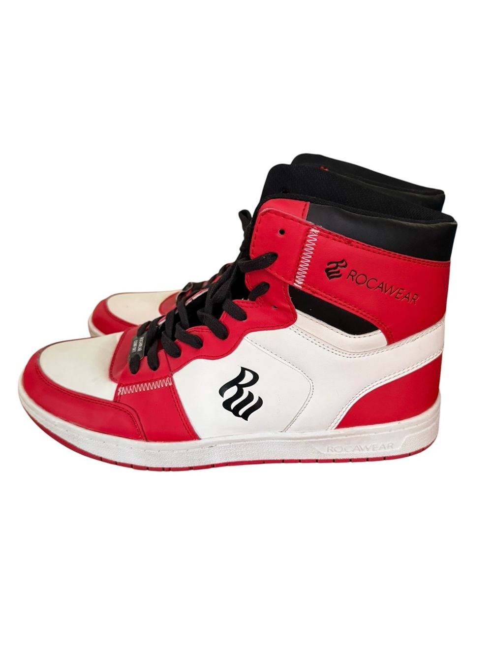 Rocawear Red, White and Black High-Top Sneakers size 11